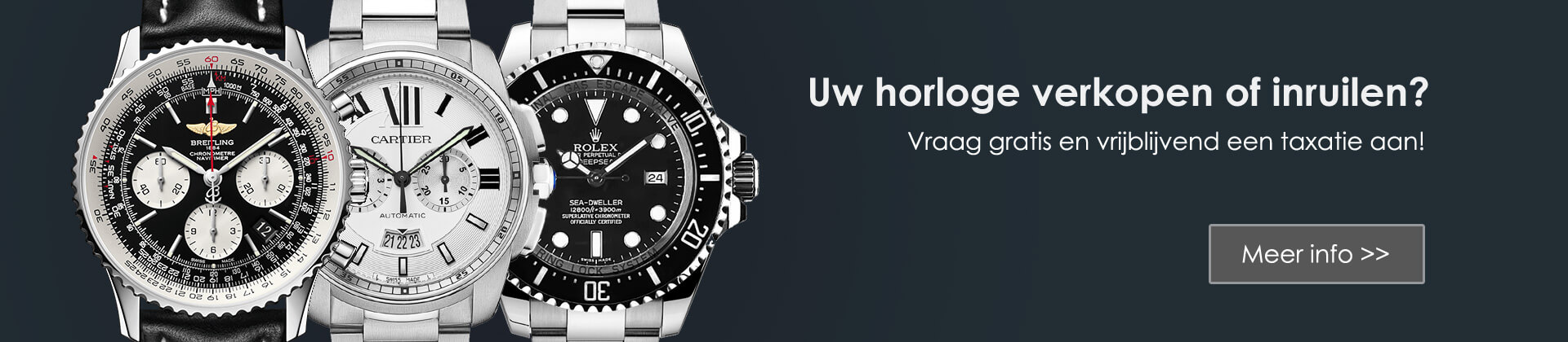 Luxe Horloges | Horloges van Rolex, Breitling, Omega, Cartier