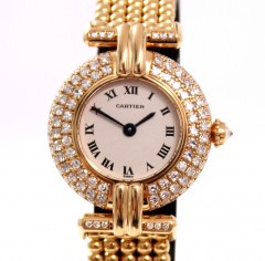 Cartier Rivoli Dames Horloge 18 Krt. goud met briljant