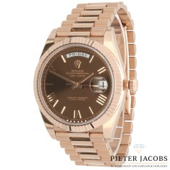 Rolex Day Date 40 Everose Gold Chocolate Dial Ref:228235