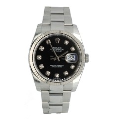 Rolex Datejust 36 Black/Diamonds Ref.116234