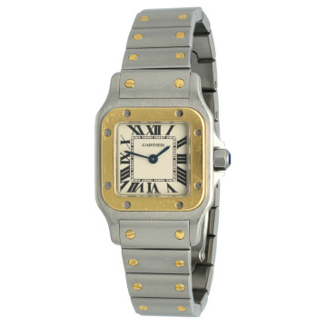 Cartier Santos Galbee Goud/Staal Ref.1567